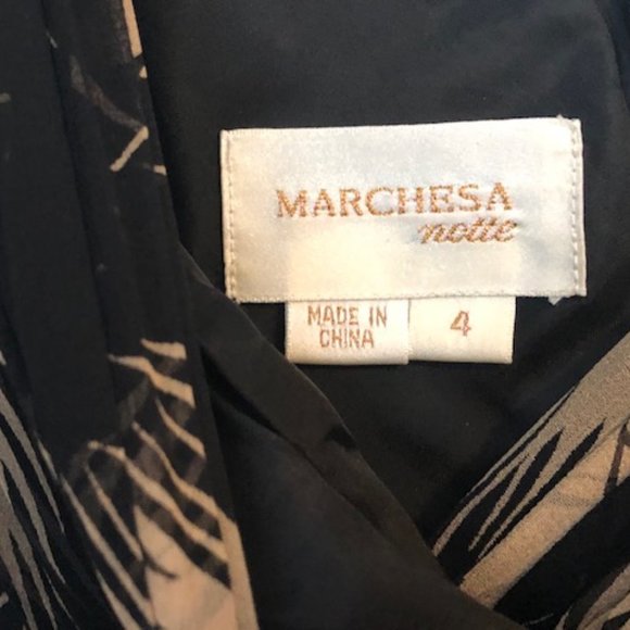 NWT - Marchesa Notte - Full Length Dress - size 4 - Picture 4 of 7